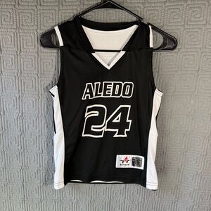Alleson Athletic Jersey Youth Size Small Aledo Bearcat 24 Black White Reversible